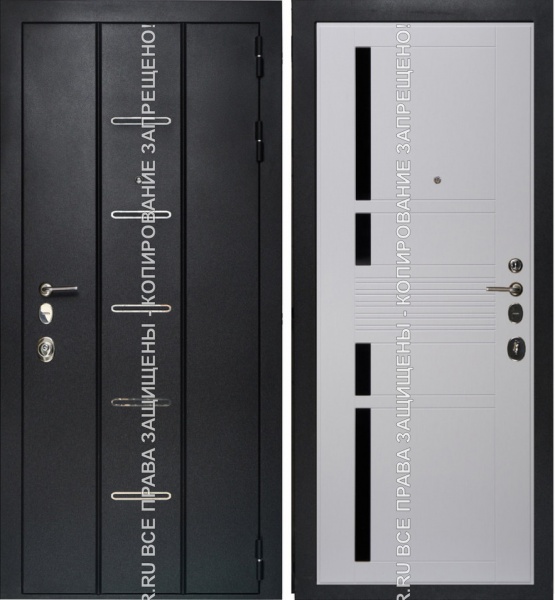Железная входная взломостойкая дверь МДФ 3127 Железная входная взломостойкая дверь МДФ 3127